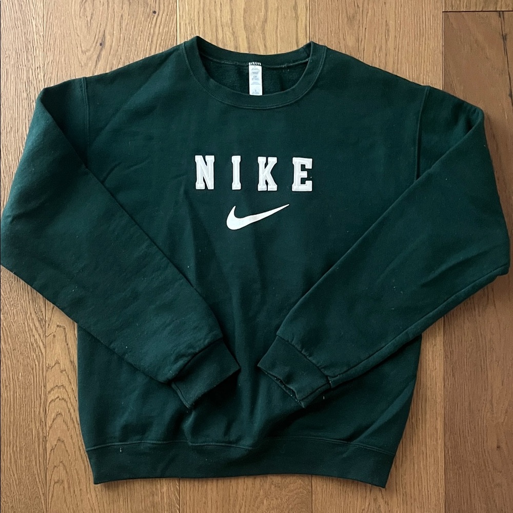 Nike Women’s Dark Green Crewneck Sweater